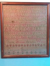 Antique sampler elizabeth for sale  TENTERDEN