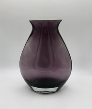 Vase glass aubergine for sale  BRIDGEND