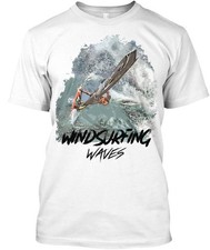 Camiseta Windsurfing Waves feita nos EUA tamanho P a 5XL comprar usado  Enviando para Brazil