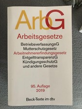 Arbeitsgesetze auflage 2019 gebraucht kaufen  Forchheim