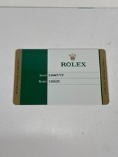 VINTAGE GENUÍNO ROLEX 116520 Daytona cartão de relógio 410 516N7717 2016' 250403003y1A comprar usado  Enviando para Brazil