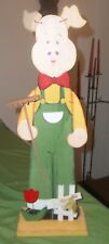 Schwein holzständer holzdeko gebraucht kaufen  Passau