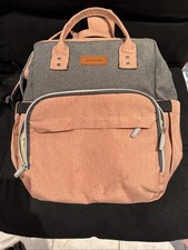Mochila para fraldas multifuncional grande capacidade trocador almofada alças para carrinho comprar usado  Enviando para Brazil