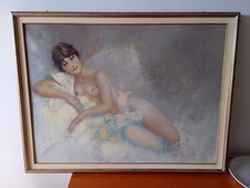 Quadro dipinto olio su tela Luigi Rocca " Nudo " comprar usado Quadro dipinto olio su tela Luigi Rocca " Nudo " comprar usado  Enviando para Brazil
