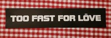Adesivo promocional MOTLEY CRUE Too Fast For Love original 1981 MUITO RARO comprar usado  Enviando para Brazil