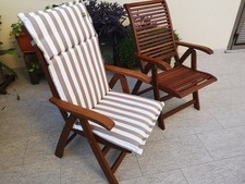 Poltrone teak giardino usato  Volvera