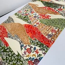 Tecido Kimono Japonês Orient Hill #B 14x62 Longo Vintage Seda Chirimen CH8, usado comprar usado  Enviando para Brazil