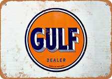 Metal sign gulf for sale  Minneapolis