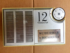 Estojo de couro vintage subúrbio rádio transistor norte-americano década de 1950 Japão década de 1960 comprar usado  Enviando para Brazil