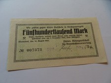 Notgeld 500 000 gebraucht kaufen  Saalfeld/Saale