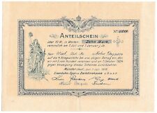 137519 anteilschein mark gebraucht kaufen  Seevetal