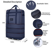 Expandable foldable suitcase for sale  Cherry Hill