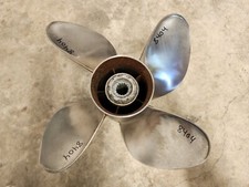 4 LÂMINAS 13 3/4" X 25P POWERTECH TRO4 SS PROP, UN150TROR25S, MERCURY, P8404 comprar usado  Enviando para Brazil