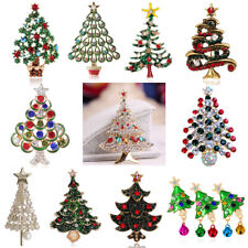 Broche Broche Cristal Perla Árbol de Navidad Joyería Regalo Venta al Mayor Navidad segunda mano  Embacar hacia Argentina