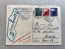 Intero postale repubblica usato  Saronno