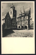 Alsfeld ansichtskarte rathaus gebraucht kaufen  Berlin