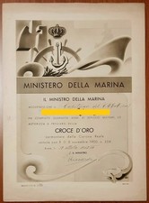 Regia marina diploma usato  Roma
