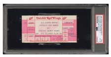 1985 Bob Probert First NHL Goal Ingresso Completo Detroit Red Wings 21/12/85 PSA 4 comprar usado  Enviando para Brazil