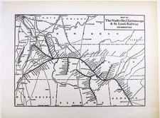 Nashville, Chattanooga & St Louis Railway - Mapa do sistema original 1941. Vintage. comprar usado Nashville, Chattanooga & St Louis Railway - Mapa do sistema original 1941. Vintage. comprar usado  Enviando para Brazil