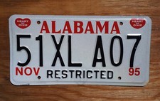 1995 alabama restricted for sale  Boulder