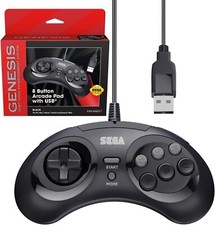 Controlador USB Retro-Bit Sega Genesis 8 Botões Arcade Pad RB-SGA-003. comprar usado  Enviando para Brazil