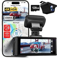 Câmera de painel REDTIGER 4K HDR frontal e traseira, sensor STARVIS 2, 5.8GHz WiFi APP inteligente comprar usado  Enviando para Brazil
