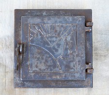 Porta de forno de ferro fundido vintage, porta de forno a lenha, década de 1960, da Ucrânia comprar usado  Enviando para Brazil