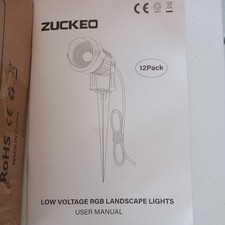 Luzes de paisagem RGB de baixa tensão Zucked, usado comprar usado  Enviando para Brazil