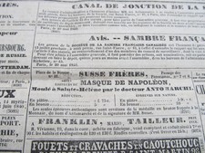 Publicite 1840 masque d'occasion Publicite 1840 masque d'occasion  Bonneuil-Matours