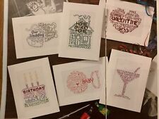 Typography cards wedding for sale  LEICESTER
