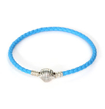 Autêntica pulseira de couro PANDORA fecho concha única #598951C01-S TAMANHO 7,5" comprar usado  Enviando para Brazil