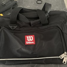 Bolsa de ginástica Wilson Pro Staff equipamento de duffle esportivo preta grande 24 x 10 pol comprar usado  Enviando para Brazil