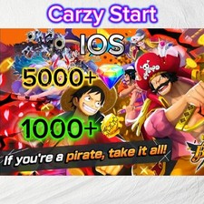 One Piece Bounty Rush OPBR - iOS, 5000 Gem's 1000 Golden Frags + Random 4 Stars comprar usado  Enviando para Brazil