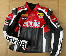 Jaqueta de couro para motociclista Aprilia couro puro couro bovino, usado comprar usado  Enviando para Brazil