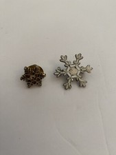 Snowflake lapel pins for sale  Compton