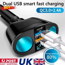 Dual usb 12v for sale  BASILDON