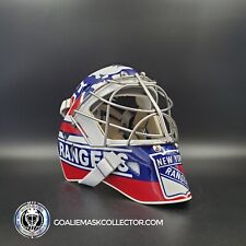 Usado, Mike Richter Goalie Mask Game Ready NY Rangers 2002-03 Fabricado por Gary Warwick comprar usado  Enviando para Brazil
