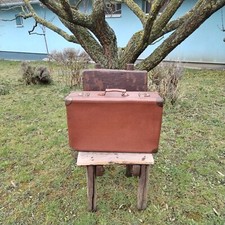 Valise vintage cuir d'occasion  Paris XVIII