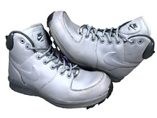 Usado, Botas Nike ACG Manoa masculinas tamanho 8 472780-002 couro cinza resistente para todas as condições climáticas comprar usado  Enviando para Brazil