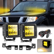 Kit de fiação de montagem de luz de vala LED âmbar 3"" 48W para Nissan Frontier 2005-2021 comprar usado  Enviando para Brazil
