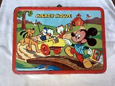 Lancheira de metal 1954 Adco Liberty Walt Disney Mickey Mouse e Pato Donald comprar usado  Enviando para Brazil