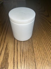 Marble canister white for sale  Denton