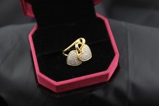 Bague coeurs pavés d'occasion  Vaires-sur-Marne