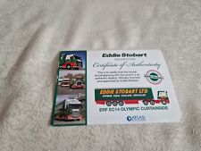 Eddie stobart certificate for sale  NOTTINGHAM