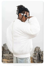 Manteau streetwear blanc d'occasion  Expédié en Belgium