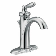 Torneira de banheiro MOEN Brantford 6600 furo único cabo alto arco cromado comprar usado  Enviando para Brazil