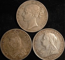 Crown 1844 - 1900 Victoria .925 prata genuína escolha sua data (T102) comprar usado  Enviando para Brazil