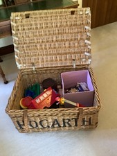 Wicker hamper basket for sale  PULBOROUGH