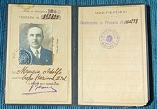 1940 ww2 tessera usato  Trieste