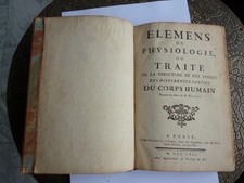 Eléments physiologie traité d'occasion  Saint-Julien-Chapteuil